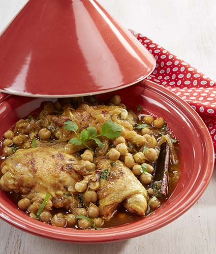 Recette Pour Tajine De Poulet Aux Oignons Et Pois Chiches | Colruyt En ...